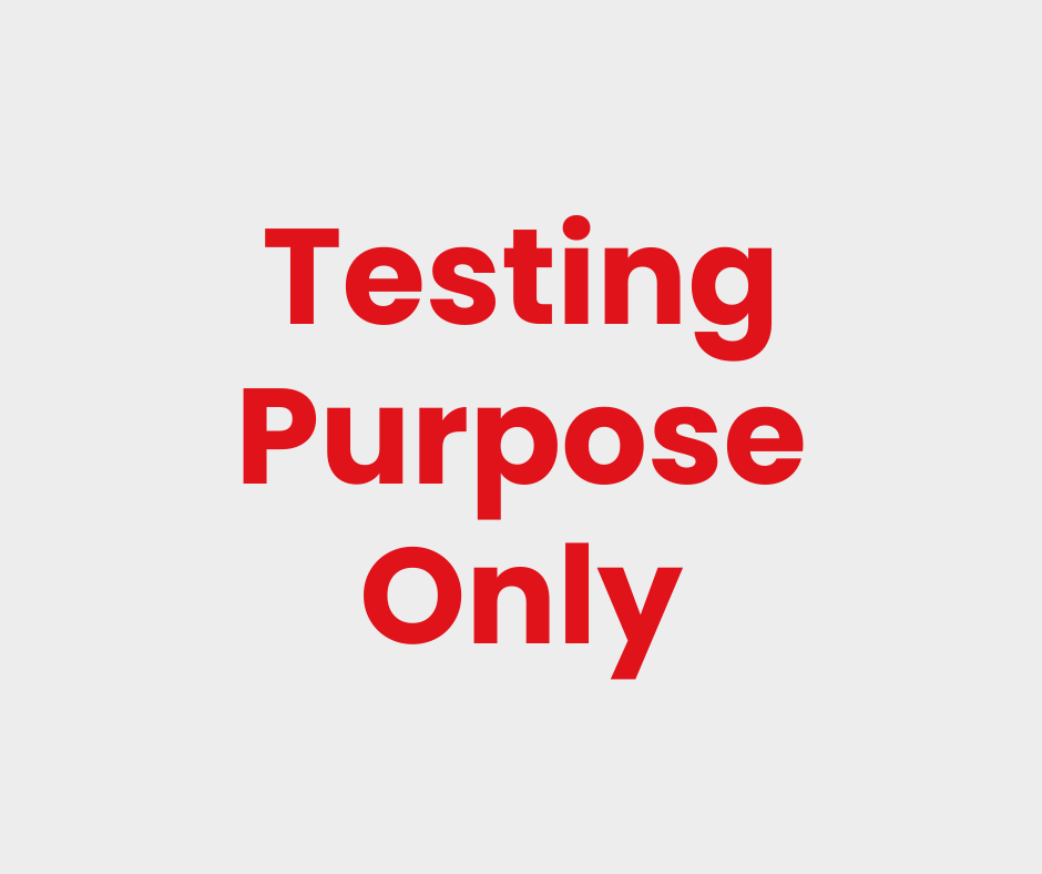 Testing purpose only